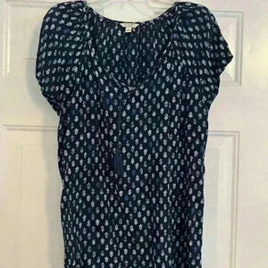 Blue and White Blouse Sonoma Medium